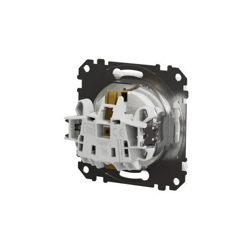 Розетка электрическая с крышкой, белый, Sedna Design SDD111024