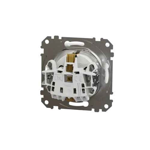 Розетка электрическая с крышкой, белый, Sedna Design SDD111024