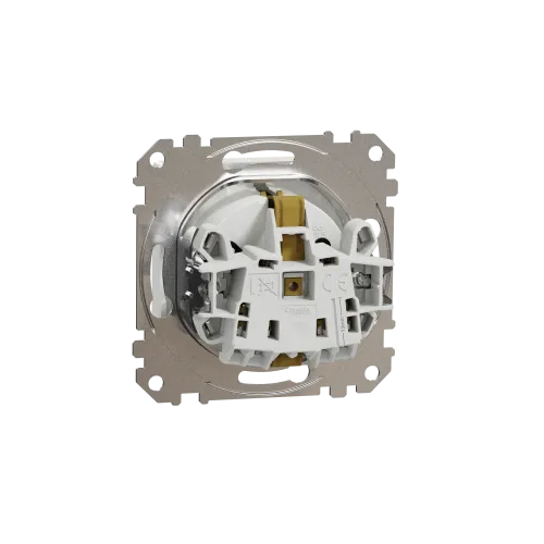 Розетка электрическая с крышкой, белый, Sedna Design SDD111024