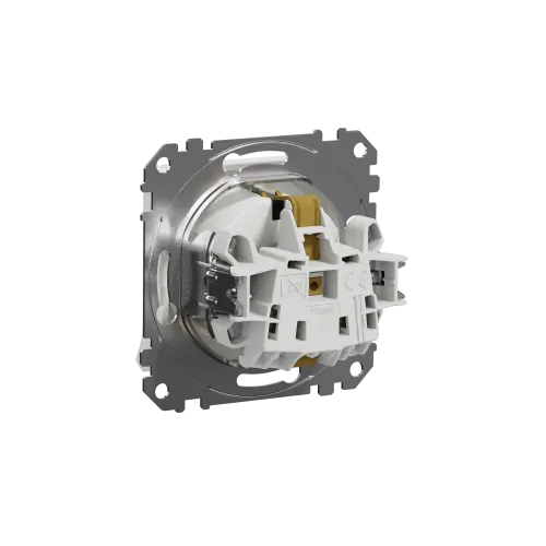 Розетка электрическая с крышкой, белый, Sedna Design SDD111024