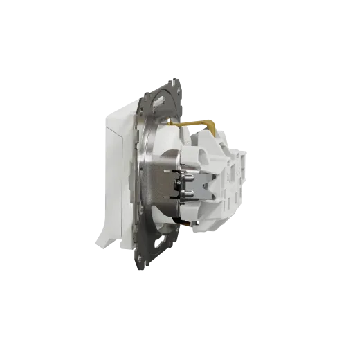 Розетка электрическая с крышкой, белый, Sedna Design SDD111024