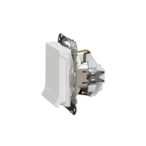 Розетка электрическая с крышкой, белый, Sedna Design SDD111024