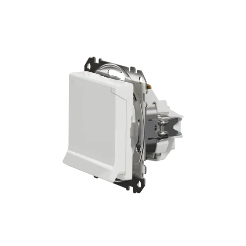 Розетка электрическая с крышкой, белый, Sedna Design SDD111024