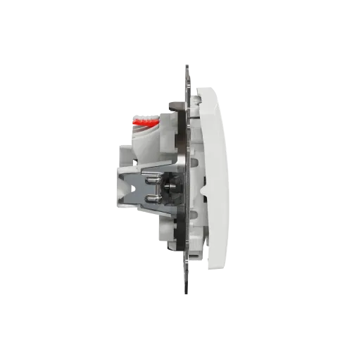 Выключатель 1 клавишный, белый, Sedna Design SDD111101