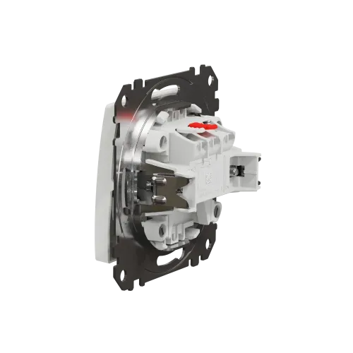Выключатель 1 клавишный, белый, Sedna Design SDD111101