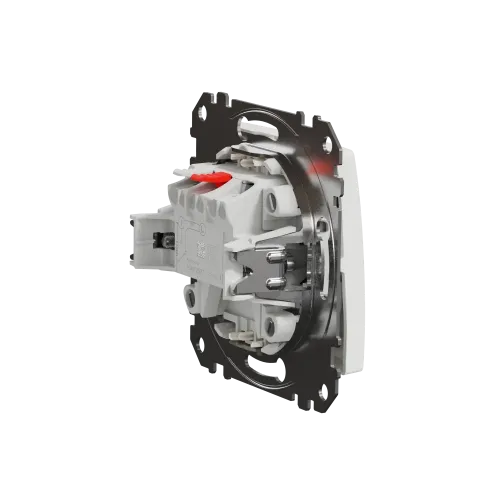 Выключатель с подсветкой 1 клавишный, белый, Sedna Design SDD111101L