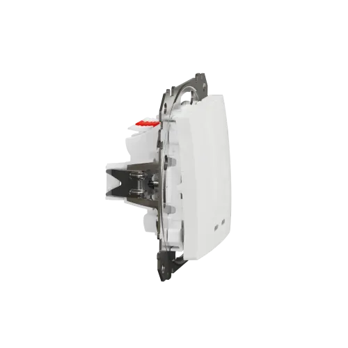 Выключатель с подсветкой 2 клавишный, белый, Sedna Design SDD111105L