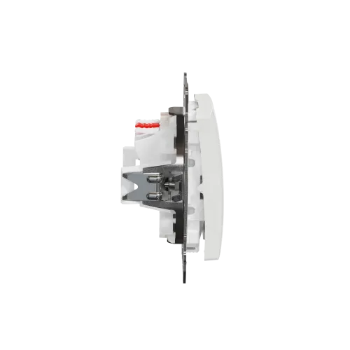 Выключатель с подсветкой 2 клавишный, белый, Sedna Design SDD111105L