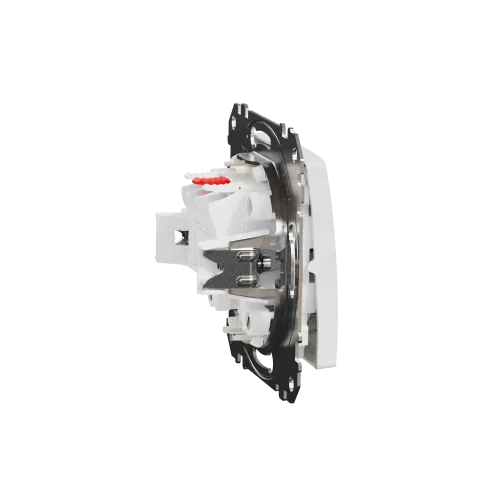 Выключатель с подсветкой 2 клавишный, белый, Sedna Design SDD111105L