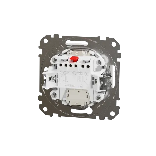 Выключатель с подсветкой 2 клавишный, белый, Sedna Design SDD111105L