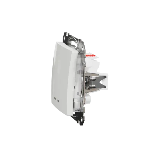Выключатель с подсветкой 2 клавишный, белый, Sedna Design SDD111105L