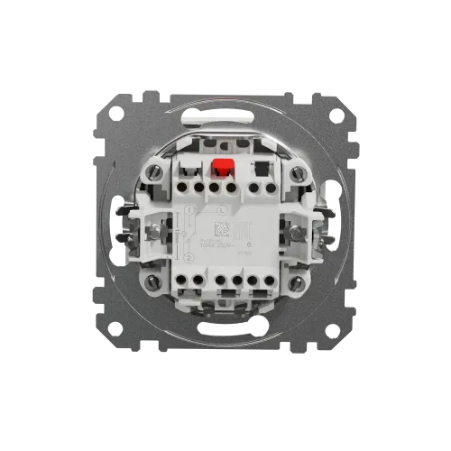 Выключатель проходной 1 клавишный, белый, Sedna Design SDD111106