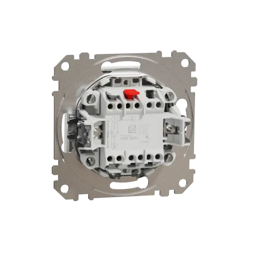 Выключатель проходной 1 клавишный, белый, Sedna Design SDD111106