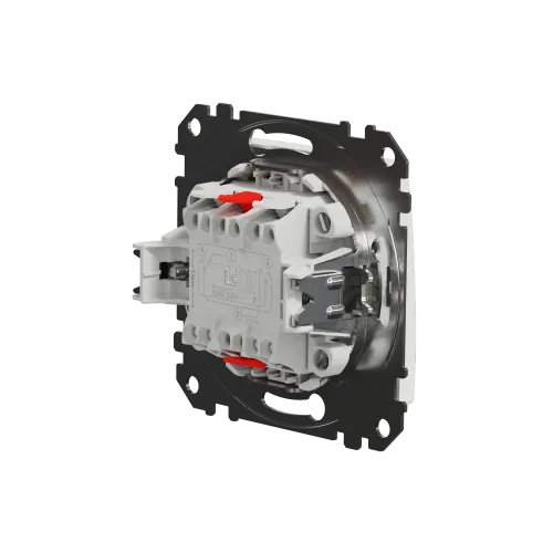 Выключатель перекрестный с подсветкой, белый, Sedna Design SDD111107L
