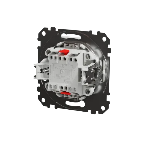 Выключатель перекрестный с подсветкой, белый, Sedna Design SDD111107L