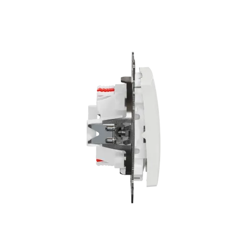 Выключатель проходной 2 клавишный, белый, Sedna Design SDD111108