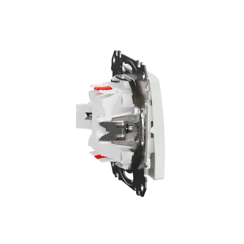 Выключатель проходной 2 клавишный, белый, Sedna Design SDD111108