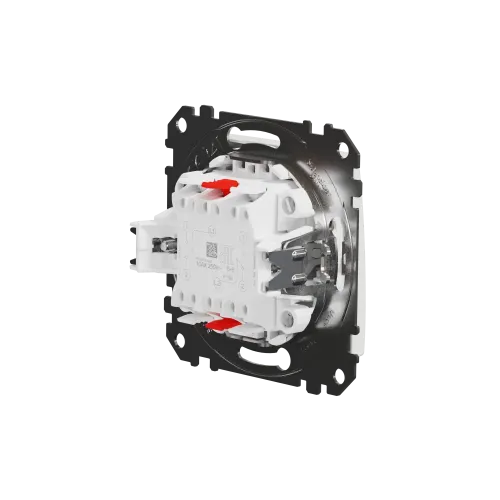 Выключатель проходной 2 клавишный, белый, Sedna Design SDD111108