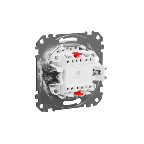 Выключатель проходной 2 клавишный, белый, Sedna Design SDD111108
