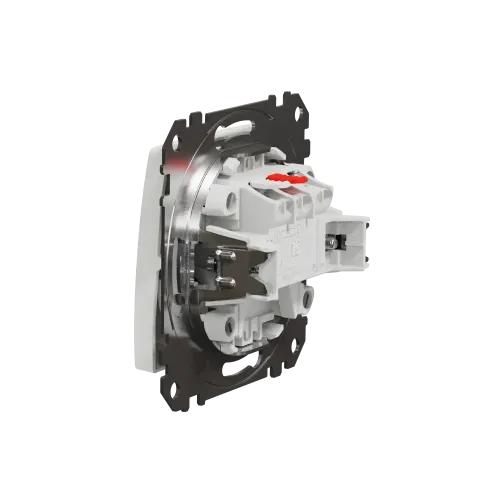 Кнопка 1 клавишная, белый, Sedna Design SDD111111