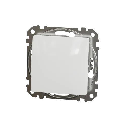 Кнопка 1 клавишная, белый, Sedna Design SDD111111