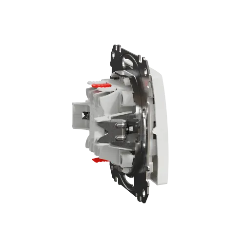 Кнопка 2 клавишная, белый, Sedna Design SDD111118