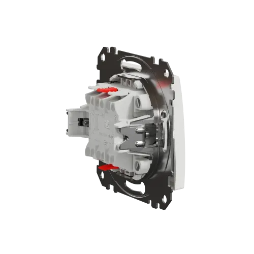 Кнопка 2 клавишная, белый, Sedna Design SDD111118