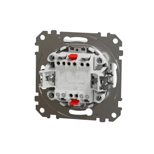 Кнопка 2 клавишная, белый, Sedna Design SDD111118