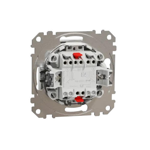 Кнопка 2 клавишная, белый, Sedna Design SDD111118