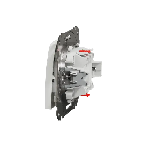 Кнопка 2 клавишная, белый, Sedna Design SDD111118