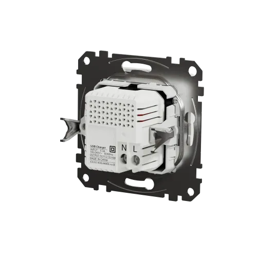 Розетка USB тип A+A, белый, Sedna Design SDD111401