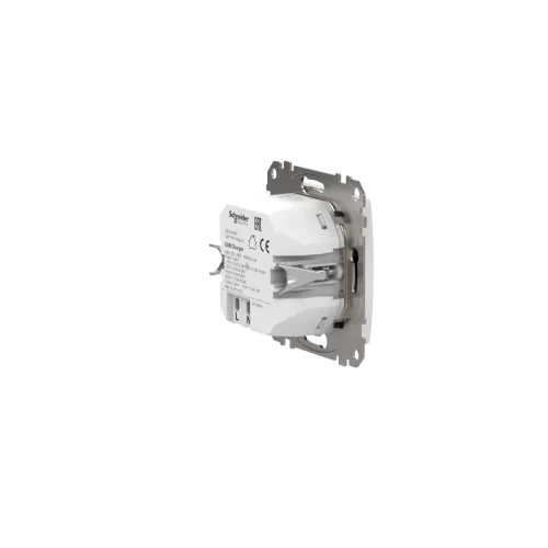 Розетка USB тип A+C 3A, 45W, белый, Sedna Design SDD111404