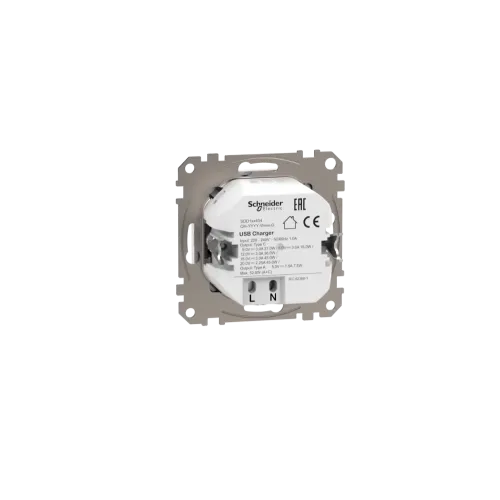 Розетка USB тип A+C 3A, 45W, белый, Sedna Design SDD111404