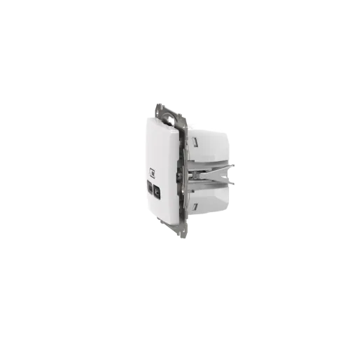 Розетка USB тип A+C 3A, 45W, белый, Sedna Design SDD111404