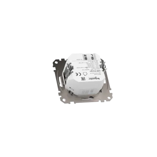 Розетка USB тип A+C 3A, 45W, белый, Sedna Design SDD111404