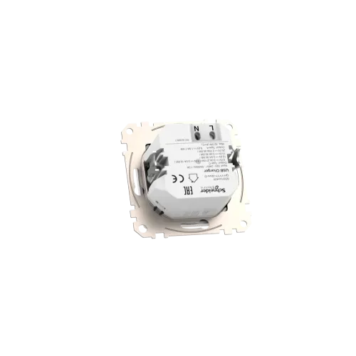 Розетка USB тип A+C 3A, 45W, белый, Sedna Design SDD111404