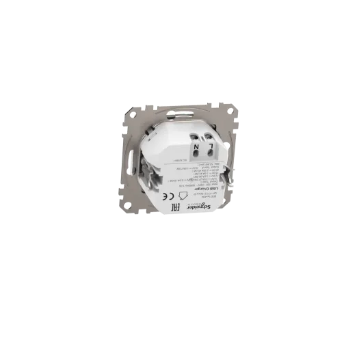 Розетка USB тип A+C 3A, 45W, белый, Sedna Design SDD111404