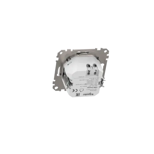 Розетка USB тип A+C 3A, 45W, белый, Sedna Design SDD111404