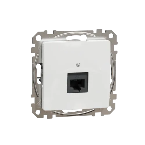 Компьютерная розетка RJ45 кат. 5е UTP, белый, Sedna Design SDD111451