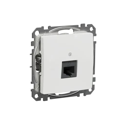 Компьютерная розетка RJ45 кат. 5е UTP, белый, Sedna Design SDD111451