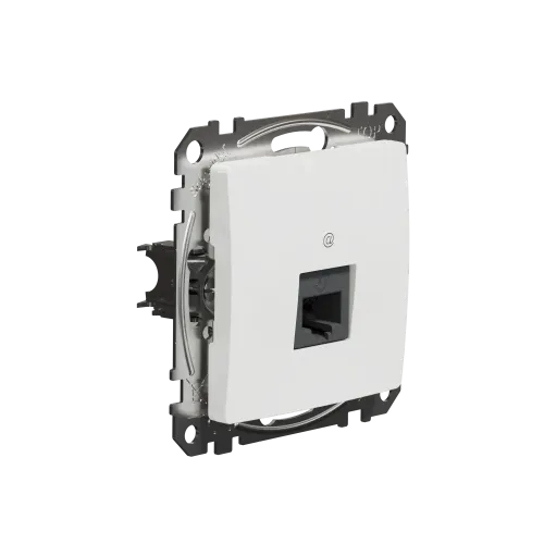 Компьютерная розетка RJ45 кат. 5е UTP, белый, Sedna Design SDD111451