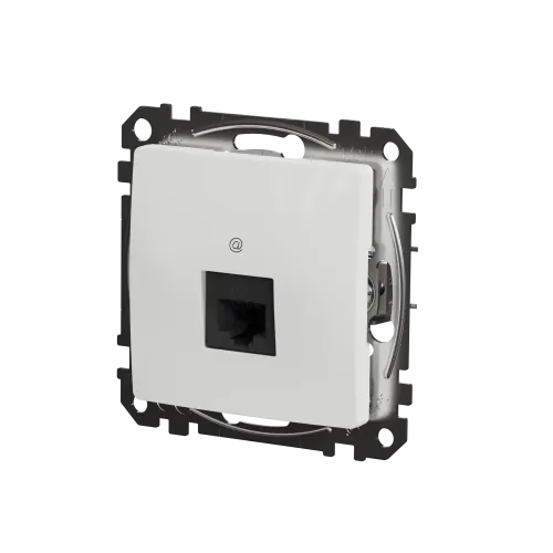 Компьютерная розетка RJ45 кат. 5е UTP, белый, Sedna Design SDD111451