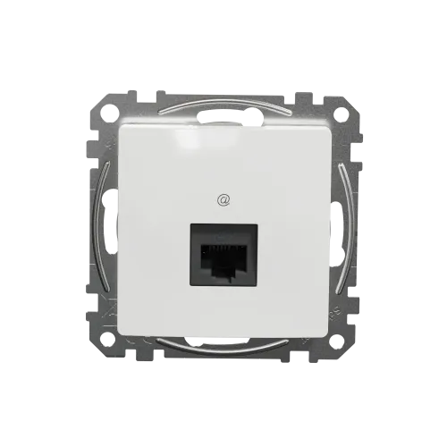 Компьютерная розетка RJ45 кат. 5е UTP, белый, Sedna Design SDD111451