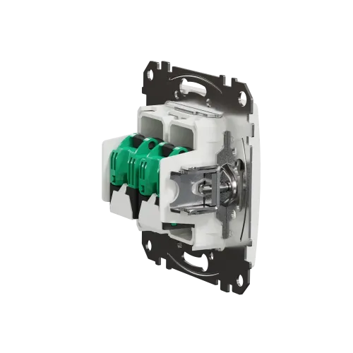 Компьютерная розетка двойная 2 х RJ45 кат. 5е UTP, белый, Sedna Design SDD111452