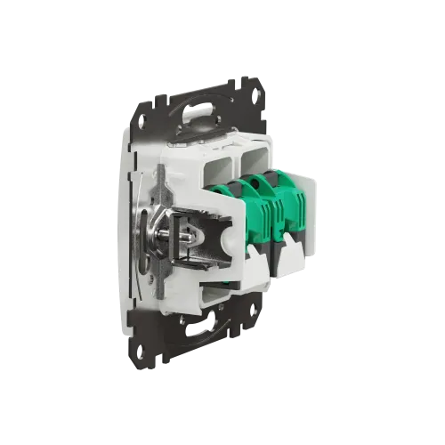 Компьютерная розетка двойная 2 х RJ45 кат. 5е UTP, белый, Sedna Design SDD111452