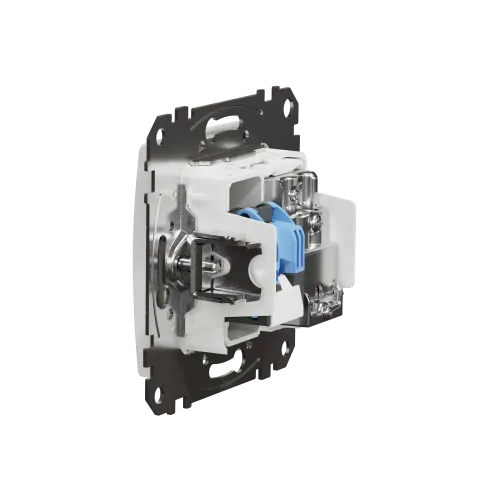 Розетка телевизионная и компьютерная TV+RJ45 кат. 6 UTP, белый, Sedna Design SDD111469T