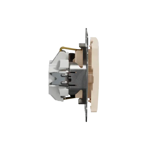 Розетка электрическая, бежевый, Sedna Design SDD112022