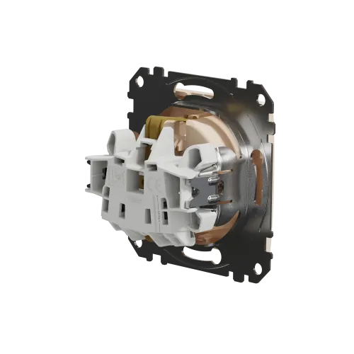 Розетка электрическая, бежевый, Sedna Design SDD112022
