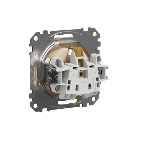 Розетка электрическая, бежевый, Sedna Design SDD112022