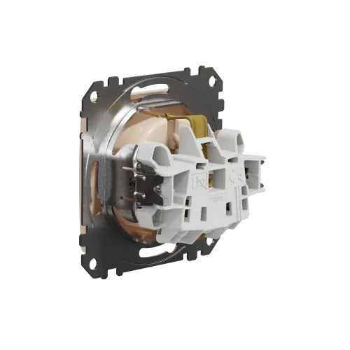 Розетка электрическая, бежевый, Sedna Design SDD112022